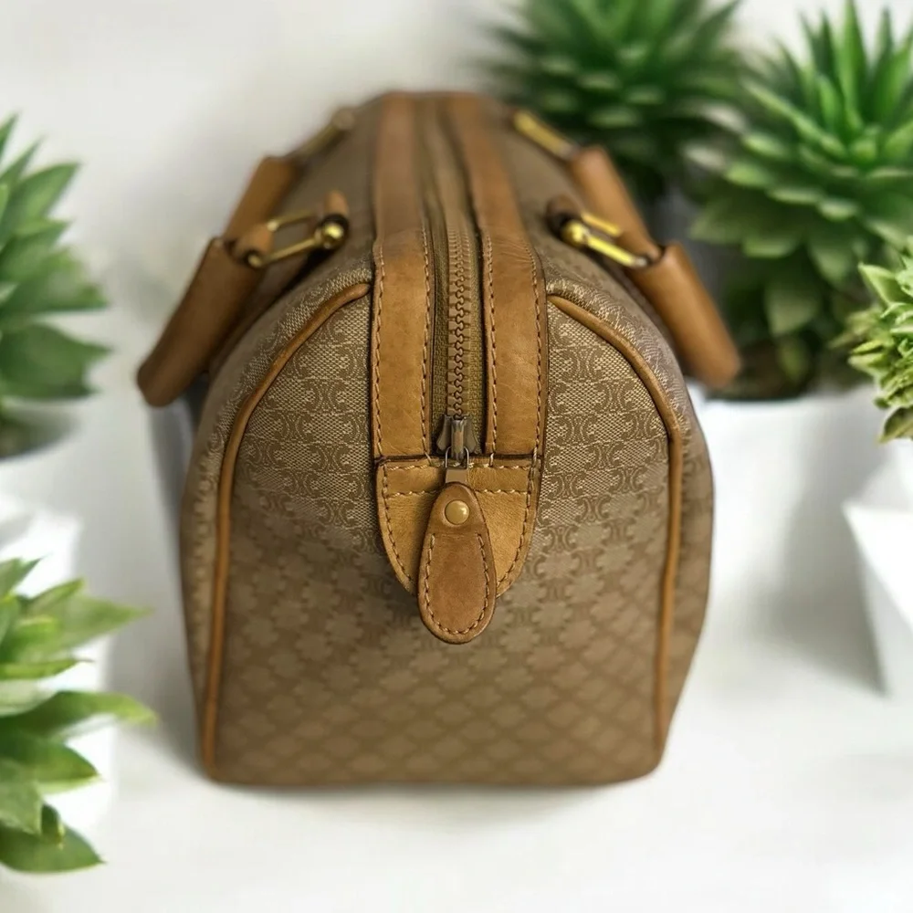 Celine champagne Macadem Triomphe Boston Mini Bag - Picture 2 of 16